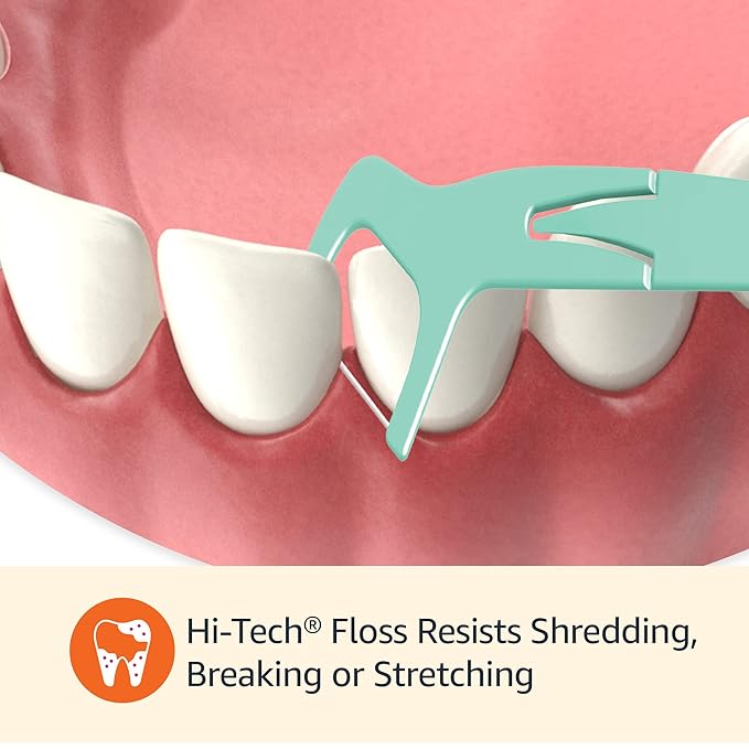 Amazon Basics Mint Dental Flosses, 540 Count, 6 Packs of 90