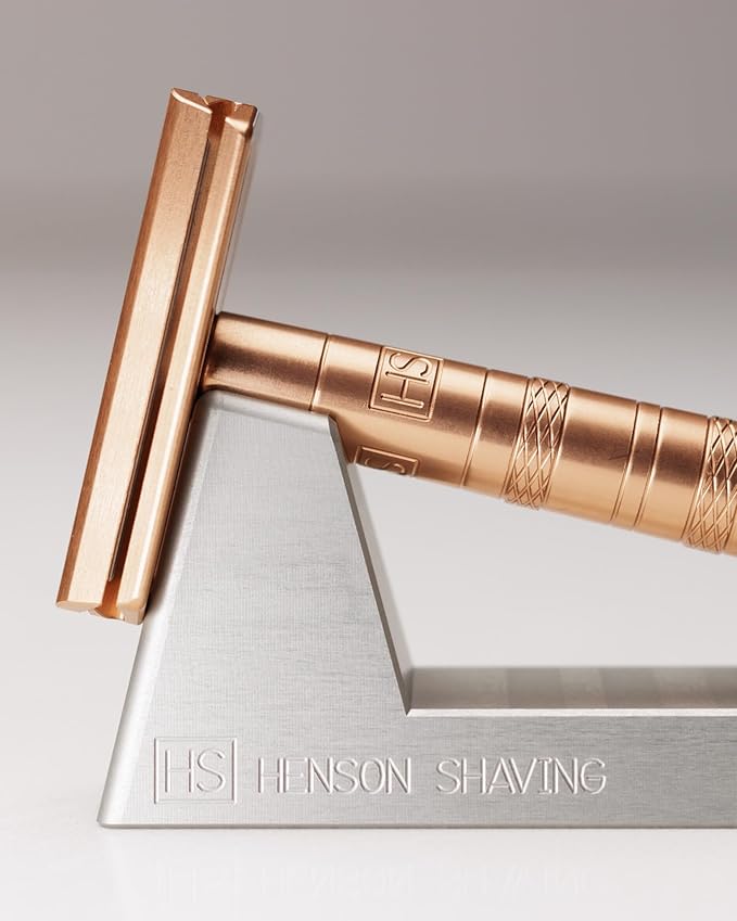 The Henson Razor Stand - Lightweight and Highly Durable Safety Razor Stand for Men and Women - Aluminum Razor Holder Designed for Henson AL13, Henson AL13-M, Henson Ti22