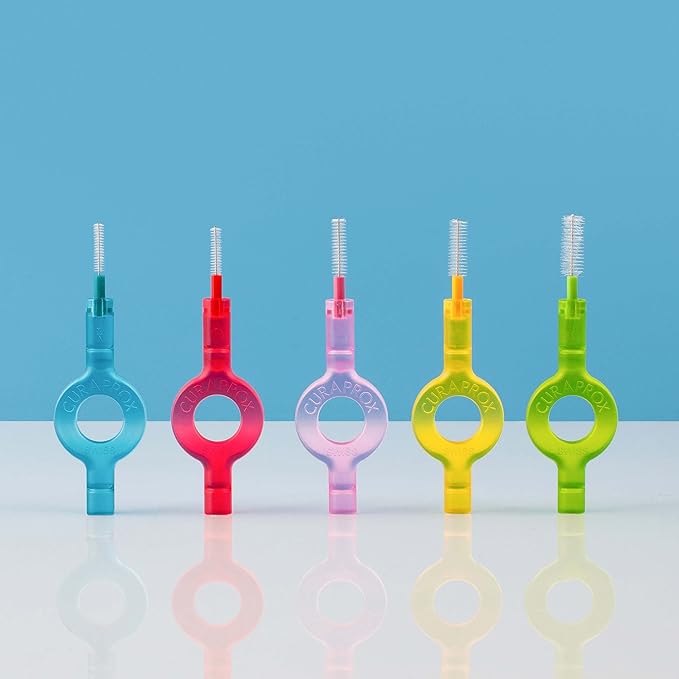 Curaprox Interdental Brush Refills CPS 09 Prime – ISO Size 2, Yellow | Ultra-Fine Filaments for Gentle Plaque Removal | 8-Pack | Swiss Made | English Packaging
