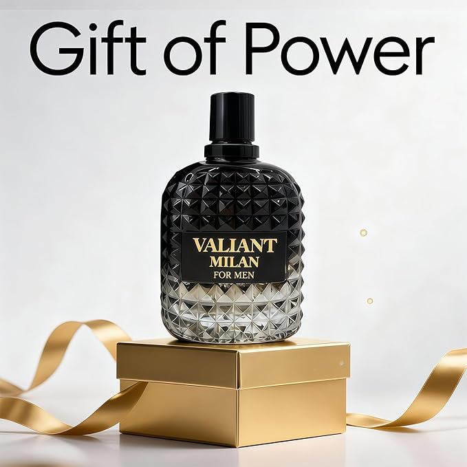 Valiant Milan Men's Cologne–Bold & Sophisticated Scent Perfume for Men With Citrus,Spice,And Woody Notes 3.4 Fl Oz Fragrance For All Occasions