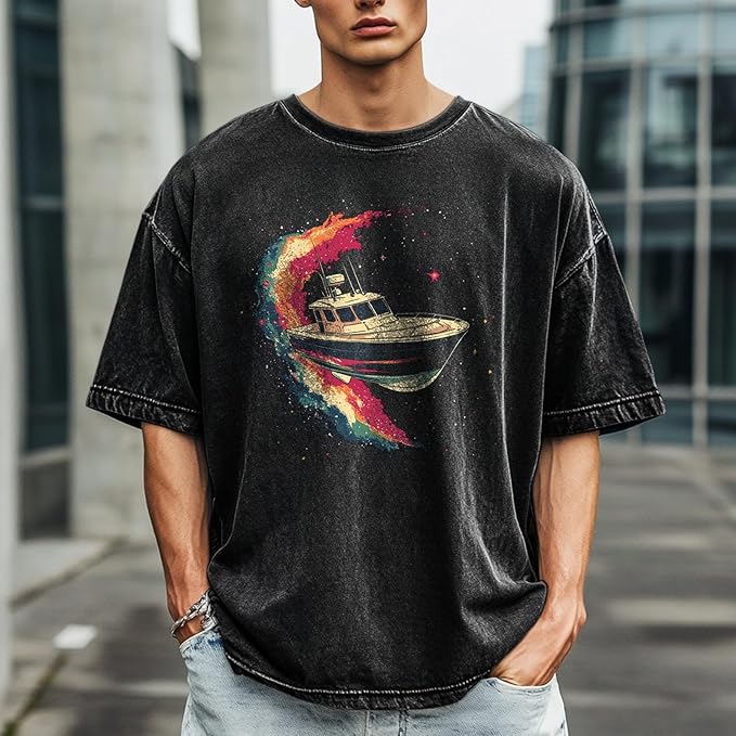 T Shirts for Men Moisture Wicking Vacation Stylish Body Shaper Soft and Comfy Short Sleeve Round Neck Undershirt