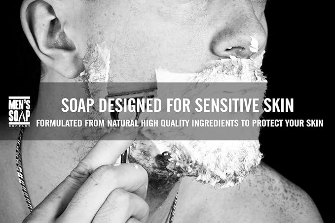 Men’s Soap Company Shaving Soap for Men and Women 4.0 oz Refill Puck Made with Natural Vegan Plant Ingredients. Shea Butter and Vitamin E Create Thick Shave Soap Lather for Skin Protection, Himalaya