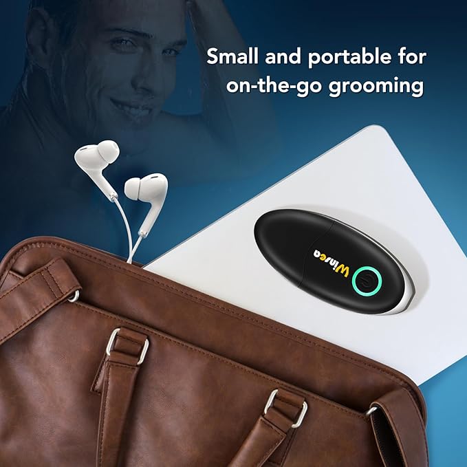 Ear and Nose Hair Trimmer for Men and Women – Travel Trimmer, High-Precision Nose Shaver, USB Rechargeable, Waterproof, Safe & Quiet Operation, Portable Ear Hair Remover Design