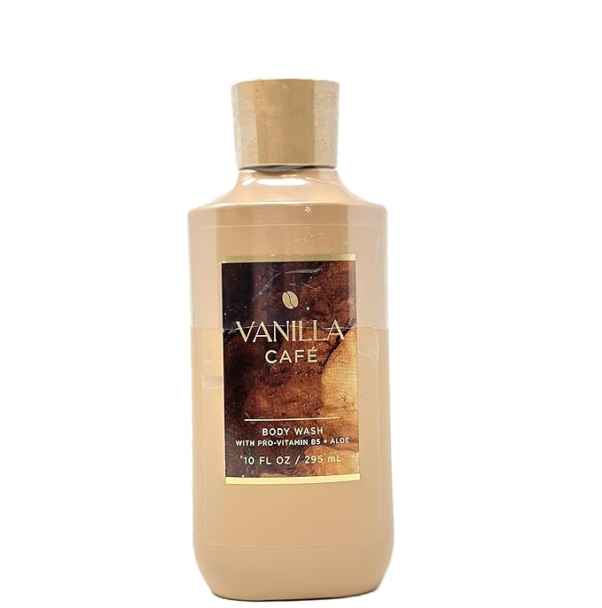Bath and Body Body Wash with Pro Vitamin B5 + Aloe (10 FL OZ / 295 ML, Vanilla Cafe)