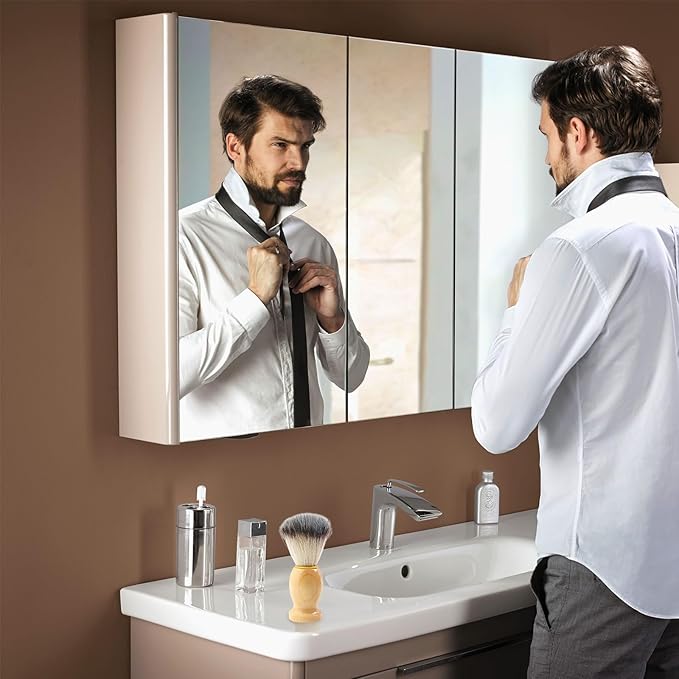 Shaving Cream Brushes for Men,Badger Hair Synthetic Shave Brush with Wooden Handle