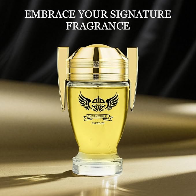 META-BOSEM Men's Perfume Gift Set, EDP, 2 Pack (3.4 oz / 100 mL each), Invincible Gold, Azura Noir After Dark, Aromatic Woody & Modern Fresh, for day-to-night & everyday, Long-Lasting, Gift Ready