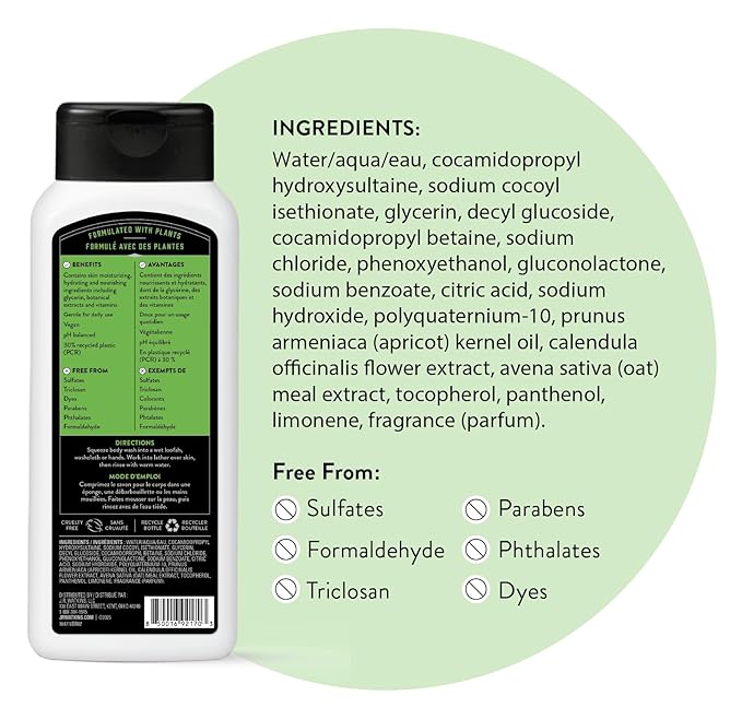 J.R. Watkins Body Wash Men's Wintergreen and Spruce, 18 fl oz, 2 Pack