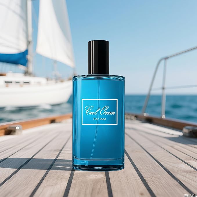 META-BOSEM Men's Perfume Gift Set, EDP, 2 Pack (3.4 oz / 100 mL each), Choco Musk, Cool Ocean, Modern Fresh & Aquatic Blue, for everyday & summer & travel, Long-Lasting, Gift Ready