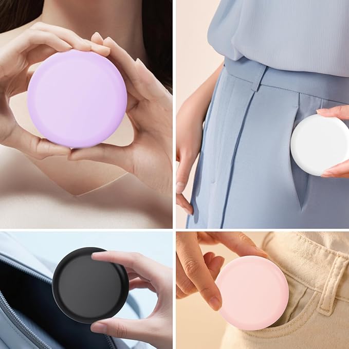 2 Pack Retainer Case with Mirror, Compatible with Invisalign, Orthodontic Aligner Case with Removal Tool and Brush, Pink