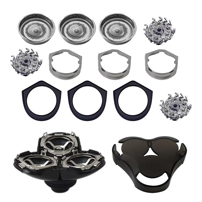 Latest New Upgraded RQ12 Complete Replacement Shaver Head Blade Unit Assembly for Philipss Norelcoo RQ12 1250X 1255X 1260X 1280X 1290X 8000X
