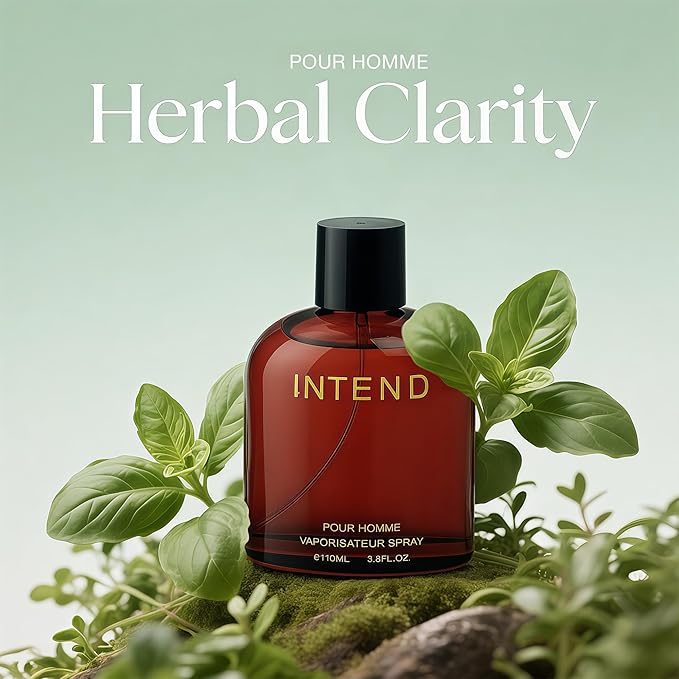 Intend Cologne for Men | Aromatic Woody,Fresh Aquatic,Lavender&Tobacco Scent | Eau de Parfume 100ml Spray | Day to Night Long-Lasting Fragrance