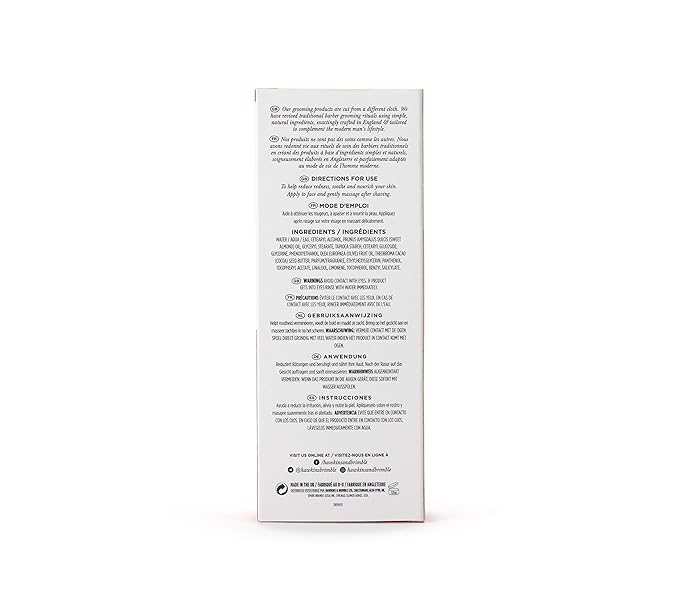 Hawkins & Brimble After Shave Balm for Men, 125 ml / 4.2 fl oz. - Post Shaving Cocoa, Almond & Olive Oil Moisturising Skin Protection | Premium British Grooming & Skincare