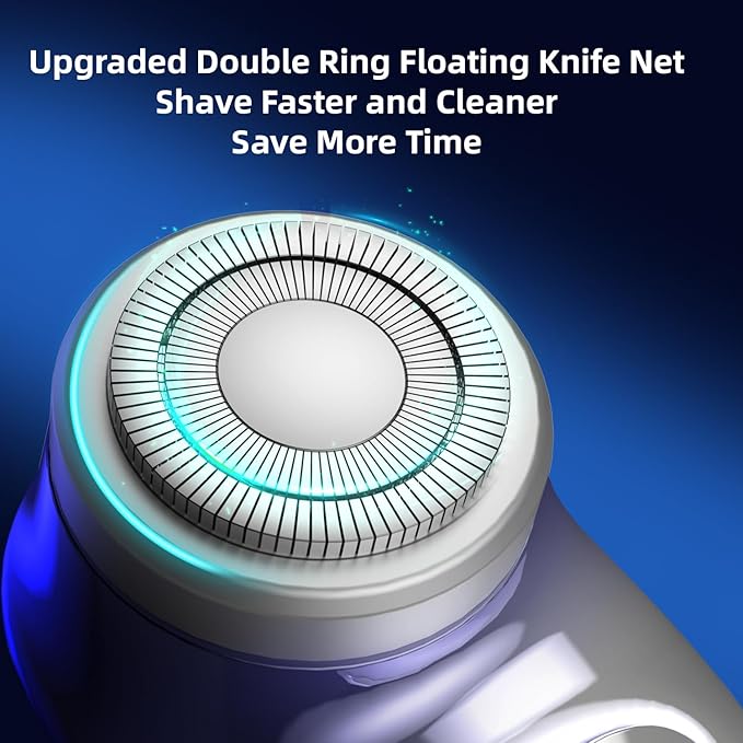 Mini Electric Shaver, Pocket Size Electric Shaver for Men Women, Rechargeable Easy One-Button, Portable Powerful Waterproof Razor for Travel Office Business Trip (1Pack)