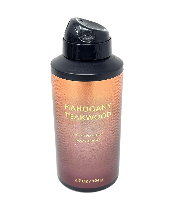 Bath and Body Body Spray for mens (3.7 oz / 104 g, Mahogany Teakwood)
