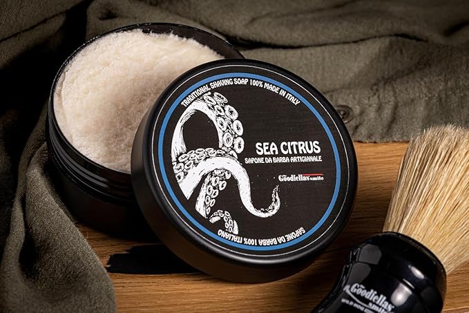The Goodfellas' smile, Sea Citrus Shave Soap and Aftershave Splash Bundle, Made in Italy