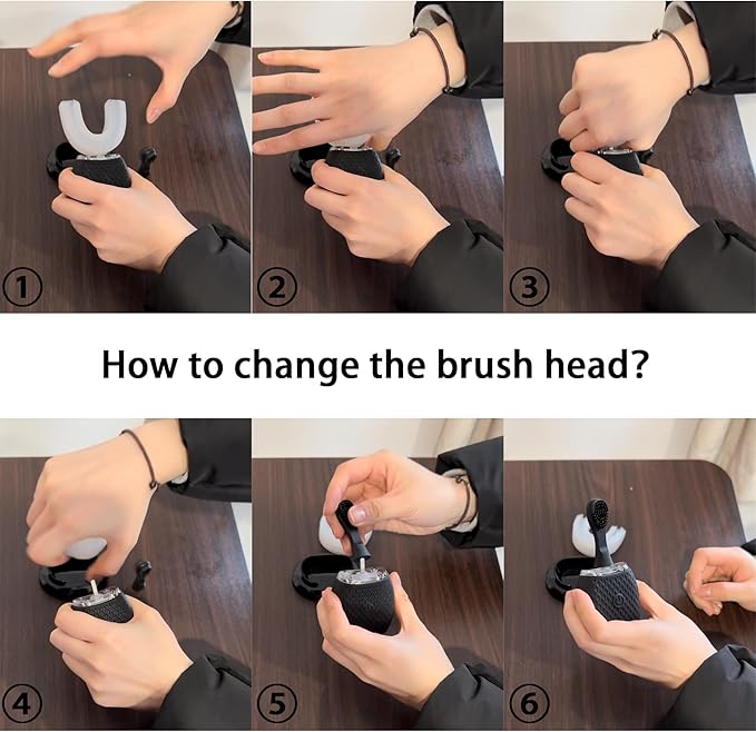 Ultrasonic Toothbrush for Adults - Automatic Electric Toothbrush 30s Timer,Rechargeable Portable Washable Design Soft Bristles,Wireless Charging Ideal for Travel & Home Use (Black)