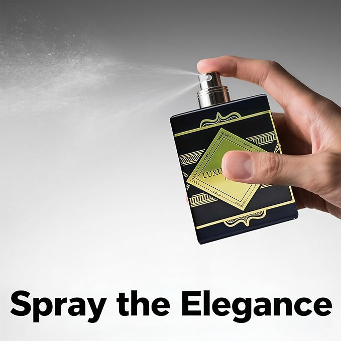 Luxurious Men's Cologne Eau de Parfum Gift Set - 3.4 Fl Oz Each | Citrus Spicy & Woody Ambergris Fragrance | Luxury Perfume for Day & Night