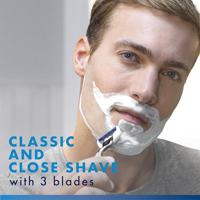 Gillette Mach3 Turbo Razor for Men, 17 Blade Refills, Holiday Gifts for Men