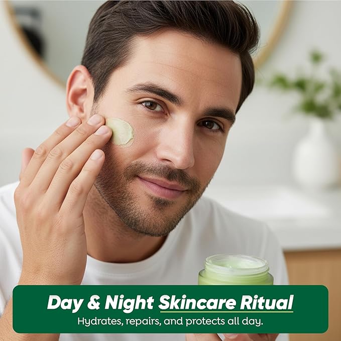 Men's Skin Moisturizer Balm – US Handmade Botanical Balm Face & Body For All Skin Types – Botanical cleansing cream for Everyone full Day Moisturize - Ember Citrus Scent, 2oz
