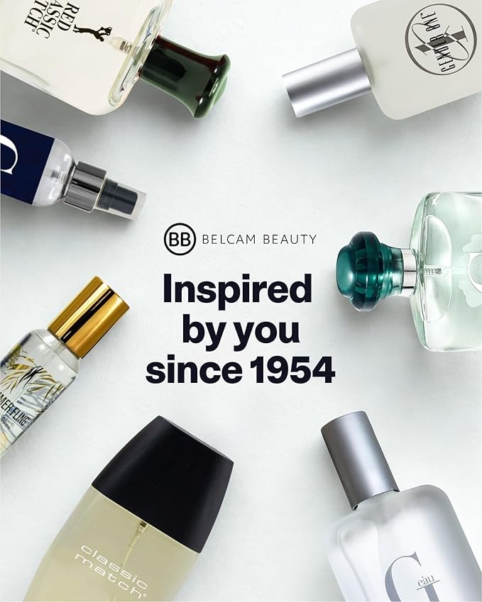 PB ParfumsBelcam CM Noir Eau De Toilette Spray for Men – Fresh Fougere Cologne, Bergamot, Basil, Patchouli, Long-Lasting Scent, Masculine Fragrance – 2.5 Fl Oz