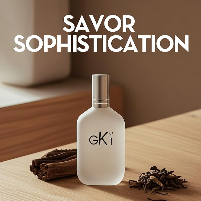 GK 1 Cologne for Men/Eau de Parfum Natural Spray 3.4 Fl Oz Perfume for Men Suitable for All Skin Type Fragrance Daily Used