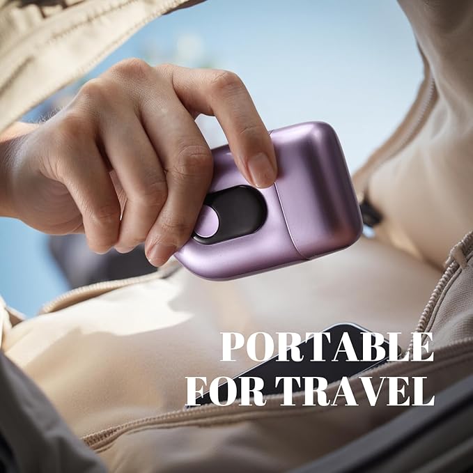 Cordless Electric Shaver for Women: Mini Electric Razors with LED Display - Rechargeable Bikini Trimmer - IPX7 Waterproof Wet Dry Face Razor for Body Pubic Leg (Bright Purple)