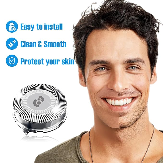 HQ8 Replacement Heads for Philips Norelco Shavers, HQ8 Heads New Upgraded,9-Pack