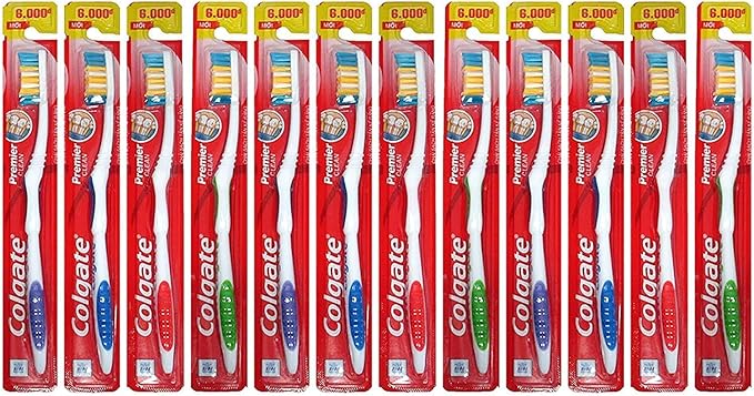 Colgate Toothbrushes Premier Extra Clean(Pack of 12 ),Multicolor