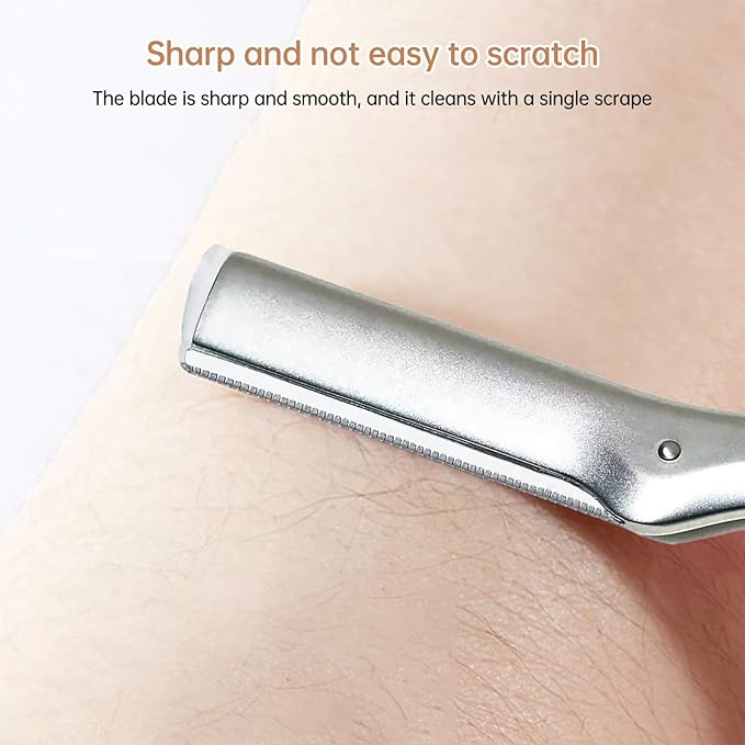 Facial Razor Replacement Blades – Designed for compatibility with Tweezerman facial razors. Pack of 10 (No handle included)