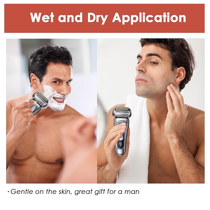 Braun Series 9 Replacement Head, Compatible with Series 9 Men's Electric Razor Replacement Shaver Head - 92S Electric Shaver Replacement Head Foil and Cutter Cassette