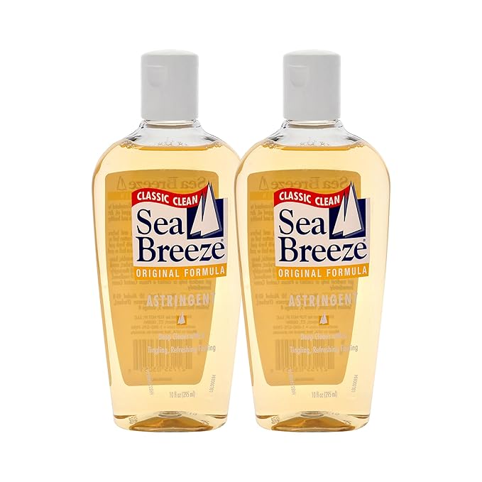 Sea Breeze Astringent Original - Facial Cleanser with Camphor and Natural Oils for Deep Pore Cleansing - Face Cleanser for Fresh, Clear Skin - 2 pc