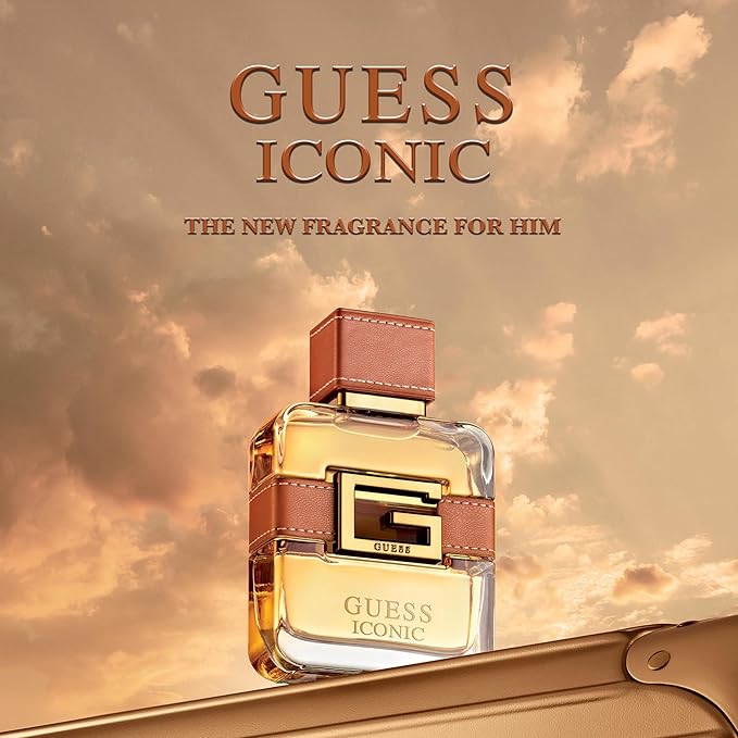 Guess Iconic For Men Eau de Parfum Perfume Spray, Cologne For Men 1.7 Fl. Oz.