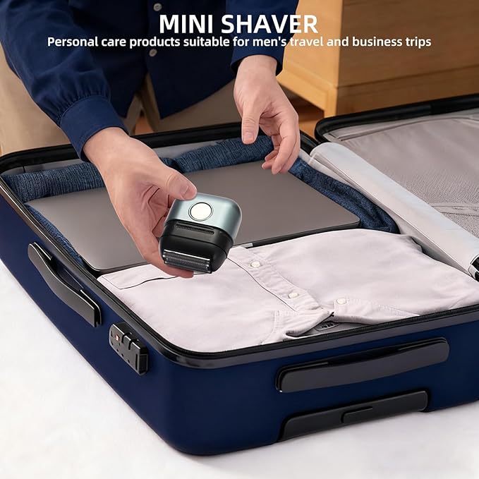Electric Foil Shaver for Men & Women, Dual-Head USB Rechargeable Razor with 2 Precision Foil Blades, IPX6 Waterproof Wet & Dry Shaver, Portable Grooming Kit for Home, Office & Travel