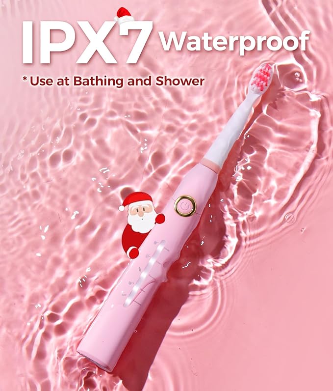 TEETHEORY Electric Toothbrush for Adults with 8 ๐๐ซ๐ฎ๐ฌ๐ก ๐๐๐๐๐ฌ, Sonic Electric Toothbrush with 40000 VPM Deep Clean 5 Modes, Rechargeable Toothbrushes Fast Charge 4 Hours Last 30 Days