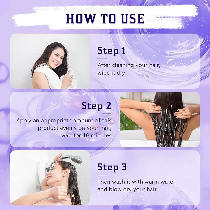 No Bald Hair Growth Oil Blend, Deep Conditioning Hair Mask, Suitable for All Hair Types