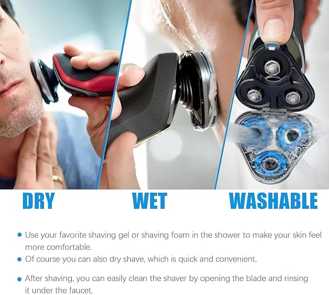 SH90/62 Blades Compatible with Philips Norelco Series 9000 Replacement Heads,Upgrade Sh90 Replacement Heads Shaver for Norelco Series 9000(S9xxx) Electric Razor Shaver,Double-Layer Blades futi
