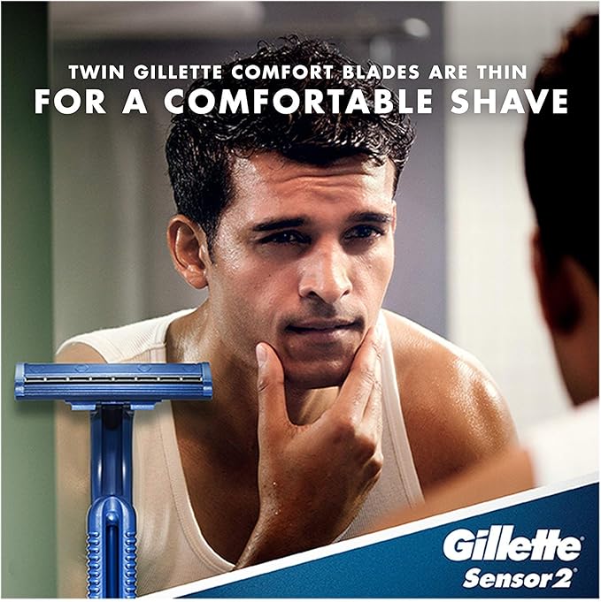 Gillette Sensor2 Disposable Razors 12 ea.(Pack of 2)