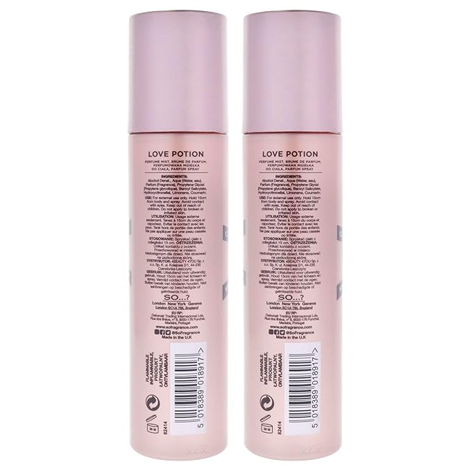 Love Potion Perfume Mist by So…? for Women - 4.7 oz Mist - Pack of 2