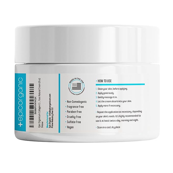 Collagen Boost | Skin Firming and Tightening Lotion | Anti Aging Moisturizer Face Cream | Dry Skin Lotion & Moisturizer Face Cream | 8 oz