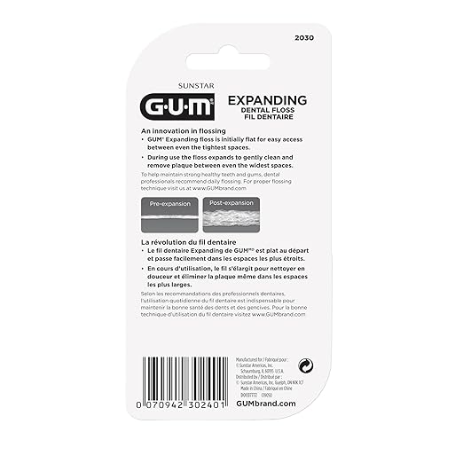 Expanding Dental Floss - Waxed Woven Floss - Effective Plaque Removal for Tight Teeth - Unflavored