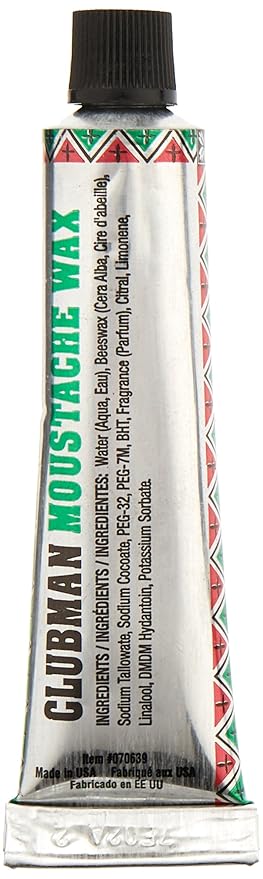 Clubman Moustache Wax Neutral 0.50 oz (Pack of 5)
