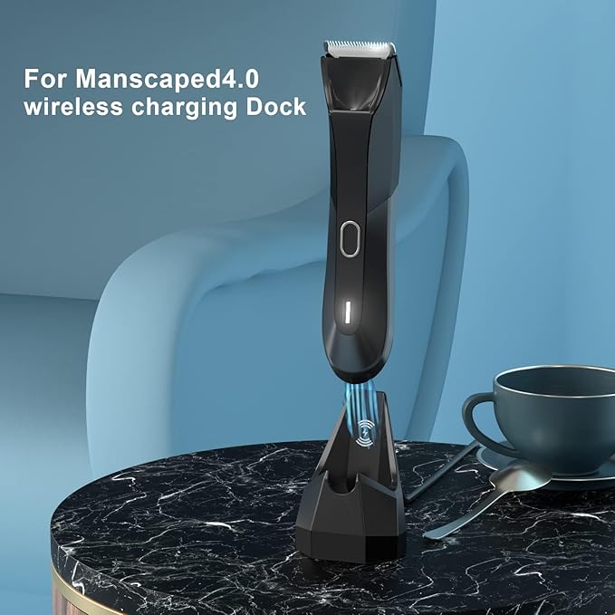 Replacement for MANSCAPED 4.0 Charging Dock with AC Adapter, for MANSCAPED Wireless Charging Dock, Fit for MANSCAPED The Lawn Mower 4.0 Electric Groin Hair Trimmer