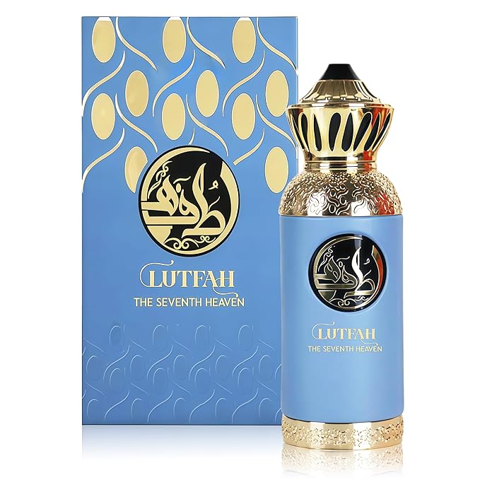 Lutfah Seventh Heaven Luxury Cologne for Men - Sicilian Bergamot,White Amber,Vetiver-80ml Eau de Parfum - Long Lasting - Versatile Signature - Elite Gift