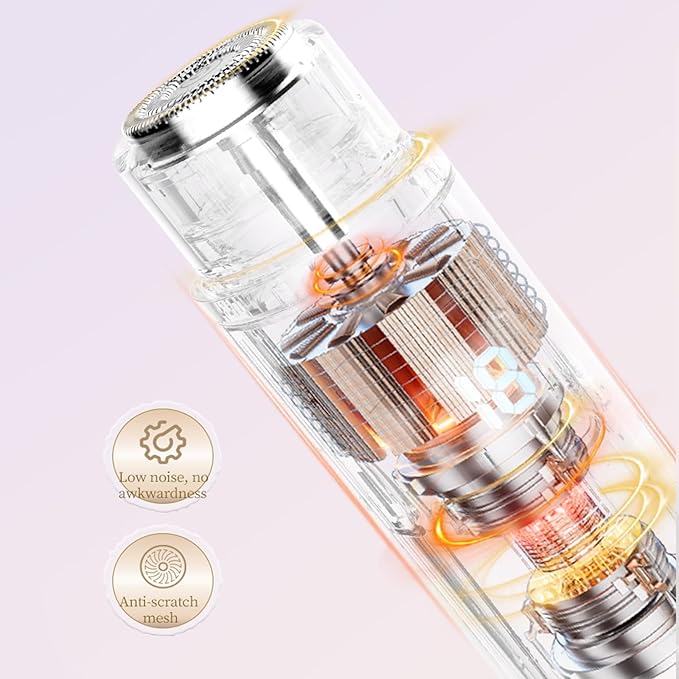 Bikini Shaver,2025 New Dual Head Shaver Women, 2 in 1 Wet & Dry Waterproof Electric Bikini Trimmer for Women,New Pink