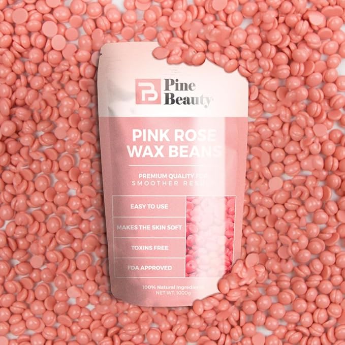 Hard Wax Beads for Hair Removal 2.2lb - Big Bag Beans Melts for Sensitive Skin,10 Extra Brazilian Waxing Beads Spatula Applicator for Face, Bikini Area, Facial Wax, Bikini Wax, Hair Removal