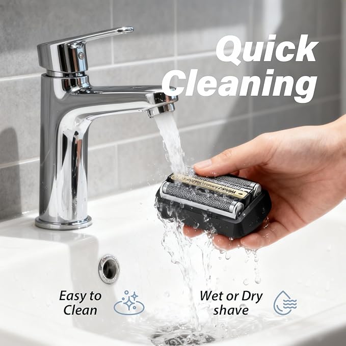 92B Electric Replacement Shaver Head Compatible with Series 9 Shaving Razor Head, Suitable for S9 9290cc, 9291cc, 9370cc, 9376cc, 9293s, 9260s, 9295cc, 9385cc,for men.