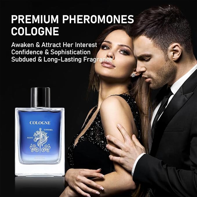 DIMOT Eau de Parfum Cologne for Men, Pheromone Perfume to Attract Women, Long-Lasting Fresh Eau de Toilette Perfume Woody Scents, Large capacity & Durable (1.7Oz)