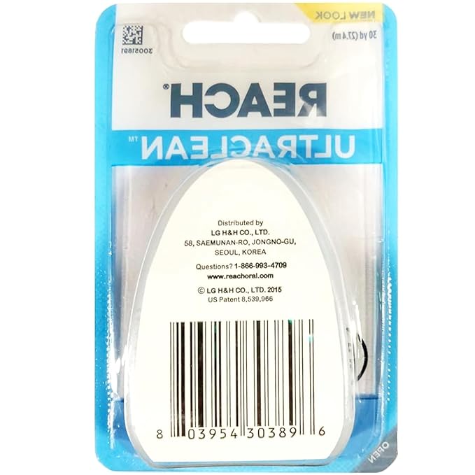 REACH Ultraclean Dental Floss, Oral Care, Mint-Flavored, 1 Count (Pack of 7)