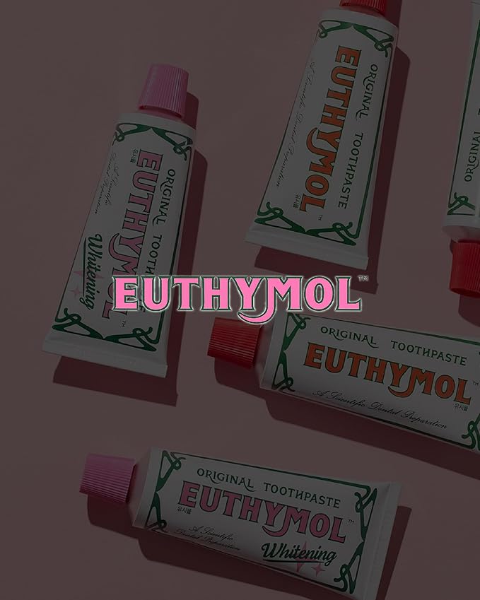 EUTHYMOL Whitening Toothpaste (3.7fl oz) - Stain Removal in 2 Weeks, Long-Lasting Freshness for Sensitive Gum & Teeth. Bad Breath, Cavity Prevention. Recyclable Aluminum Tube