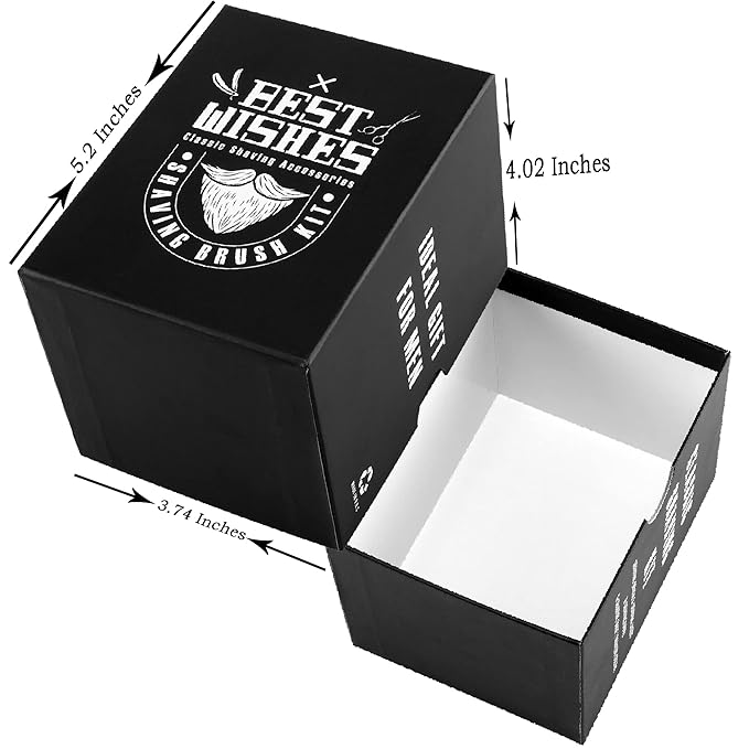 Men's Shaving Brush Set Boar Bristle Hair Shaving Brush, Stainless Steel Shaving Bowl & Stand, 3.5Oz Shaving Soap Wet Shaving Cleaning Tool Birthday Father Day Gifts for Him Men